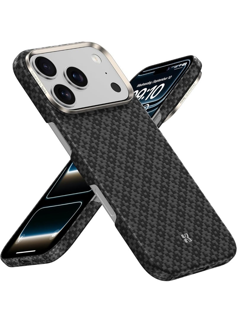 بينكس جراب Benks Armorgrid المميز لهاتف iPhone 17 Pro Max، متوافق مع زر التحكم بالكاميرا، ومتوافق مع MagSafe، جراب حماية عسكري مصنوع من ألياف كيفلر من دوبونت - Image 2